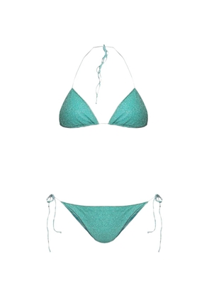 Oséree glitter-effect bikini - Green