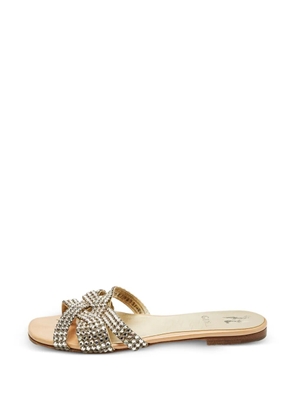 Gina crystal-embellished sandals - Silver