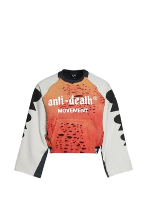 RIVINGTON ROI REBIS Amor Rose cotton sweater - Black