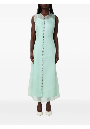 Fabiana Filippi crystal-embellished midi dress - Green