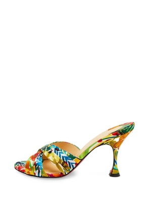 Christian Louboutin Pre-Owned Nicol criss-cross sandals - Blue