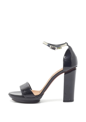Lanvin Pre-Owned patent-leather ankle-strap sandals - Black