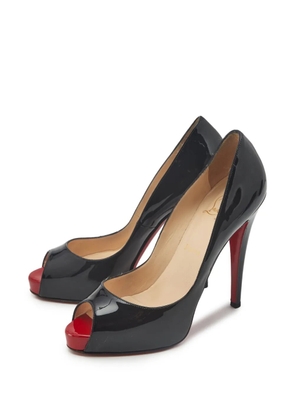 Christian Louboutin Pre-Owned New Very Prive peep-toe pumps - Black