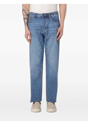 Emporio Armani logo-patch jeans - Blue