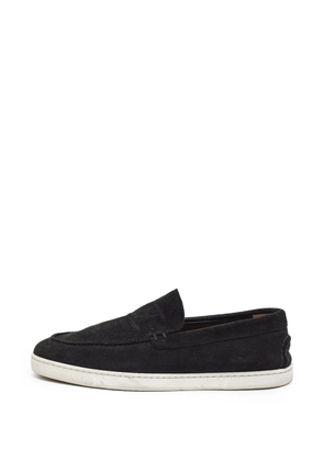 Christian Louboutin Pre-Owned Paqueboat suede sneakers - Black