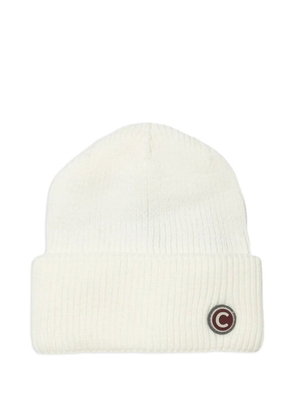 Colmar ribbed-knit beanie hat - White