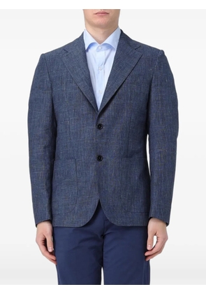 Fay check-pattern blazer - Blue