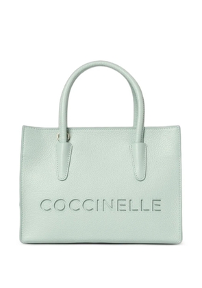 Coccinelle Myrtha pebbled leather tote bag - Green