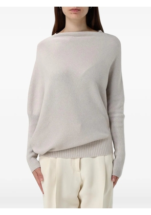 Agnona asymmetric cashmere jumper - Neutrals