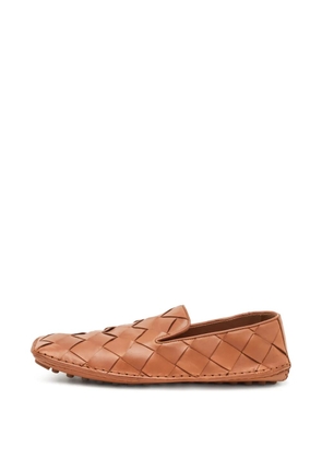 Bottega Veneta Pre-Owned Douglas Intrecciato loafers - Brown