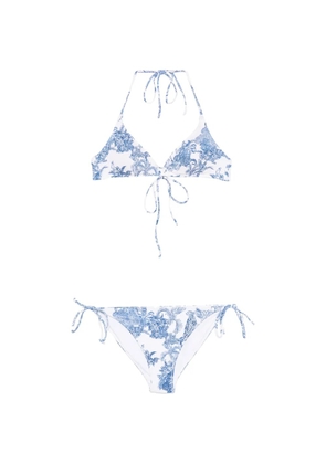 MC2 Saint Barth Toile de Jouy-print bikini - White