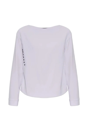 Emporio Armani button-detail long-sleeve blouse - Purple