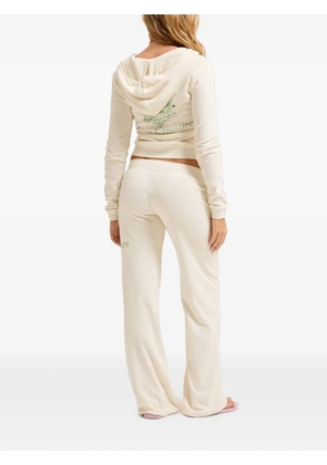 Juicy Couture Chateau terry-towelling track pants - White