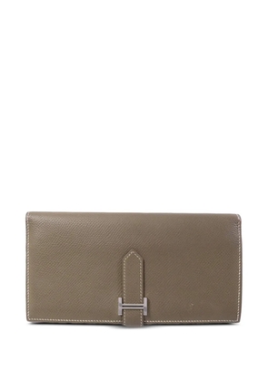 Hermès Pre-Owned Bearn H-tab wallet - Grey