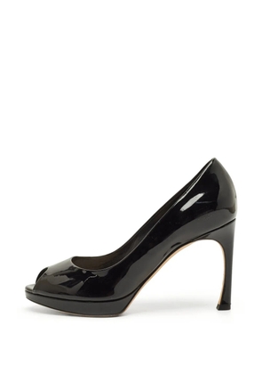 Christian Dior Pre-Owned Diorella peep-toe pumps - Black