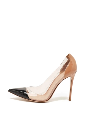 Gianvito Rossi Plexi pointed-toe pumps - Neutrals