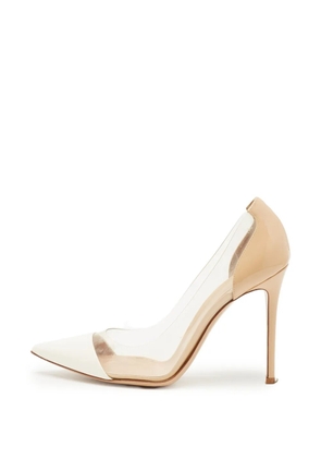 Gianvito Rossi Plexi pointed-toe pumps - White