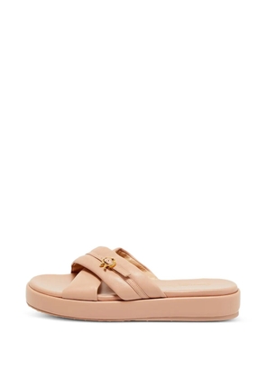 Gianvito Rossi Alima crossover-strap slides - Pink