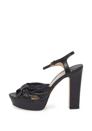 Jimmy Choo Pre-Owned Heloise knot sandals - Black