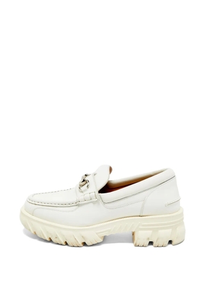 Gucci Pre-Owned Horsebit leather loafers - White