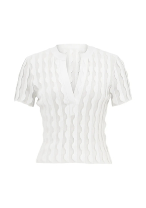 Simkhai Mallorie scalloped T-shirt - White