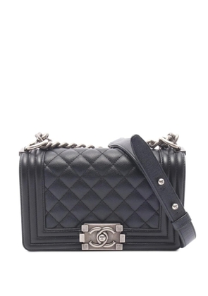 CHANEL Pre-Owned 2019 Boy quilted shoulder bag - Black