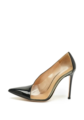 Gianvito Rossi Plexi patent-finish pumps - Black