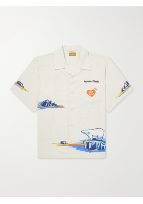 Human Made - Camp-Collar Printed Poplin Shirt - Men - White - S
