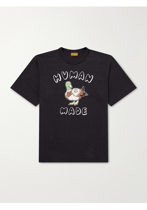 Human Made - Logo-Print Cotton-Jersey T-Shirt - Men - Black - S