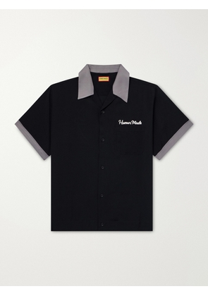 Human Made - Logo-Embroidered Poplin Shirt - Men - Black - S