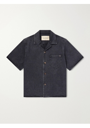 Valentino Garavani - VGold Denim Shirt - Men - Gray - IT 46