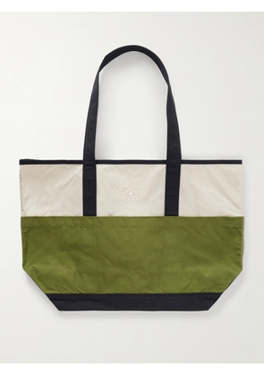 Drake's - Logo-Embroidered Canvas Tote Bag - Men - Neutrals