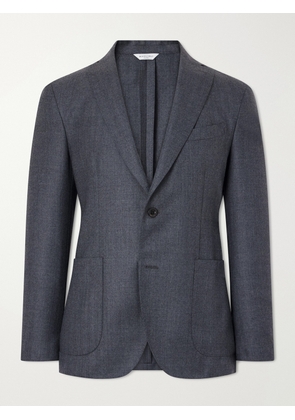 Boglioli - Double-Breasted Herringbone Virgin Wool Blazer - Men - Gray - IT 46