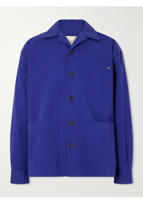Valentino Garavani - VGold Cotton Shirt - Men - Blue - IT 46