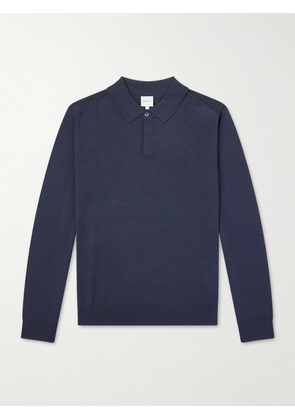 Paul Smith - Merino Wool Polo Shirt - Men - Blue - S