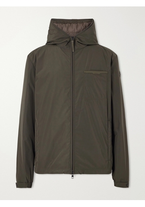 Moncler - Austerin Leather-Trimmed Aquaflect Shell Down Jacket - Men - Green - 1