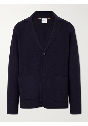 Paul Smith - Knitted Merino Wool Blazer - Men - Blue - S