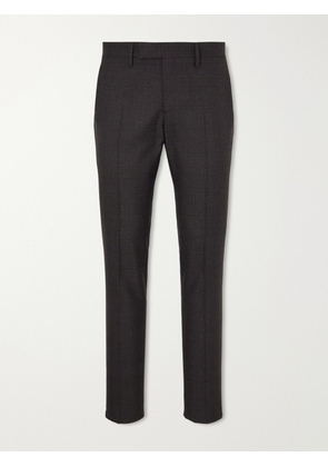 Lardini - Prince of Wales Checked Straight-Leg Wool Trousers - Men - Brown - IT 46