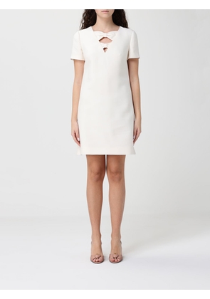 VALENTINO Virgin Wool and Silk Dress with Bows