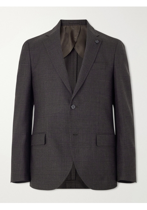 Lardini - Prince of Wales Checked Wool Suit Jacket - Men - Brown - IT 46