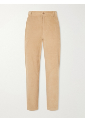 Moncler - Straight-Leg Cotton-Corduroy Trousers - Men - Neutrals - IT 46