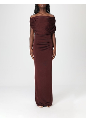 SELF-PORTRAIT Dress Woman color Brown