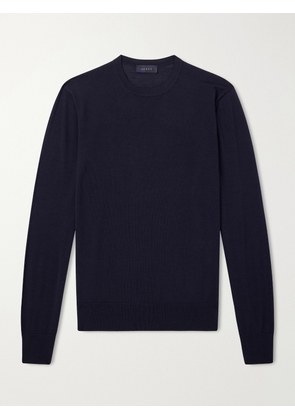 SEASE - Lasca Wish® Virgin Wool T-Shirt - Men - Blue - S