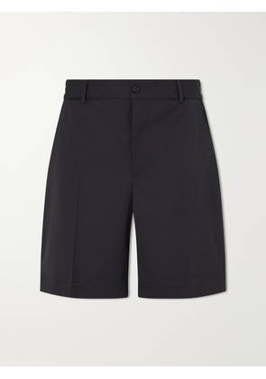 Moncler - Straight-Leg Gabardine Shorts - Men - Black - IT 44