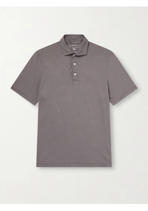 FEDELI - Cotton-Jersey Polo Shirt - Men - Brown - IT 46