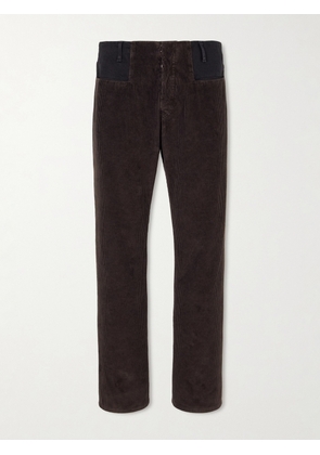 Maison Margiela - Straight-Leg Cotton-Corduroy Trousers - Men - Brown - UK/US 30