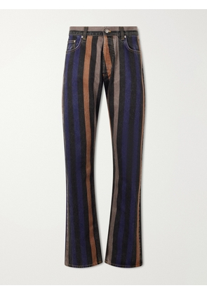Versace - Straight-Leg Striped Jeans - Men - Blue - UK/US 30