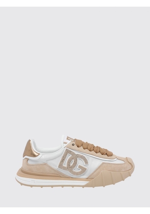 DOLCE & GABBANA DG Athletic Sneakers in Suede and Nylon with Rhinestone DG Monogram