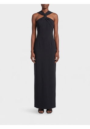 SOLACE LONDON Long Crêpe Dress