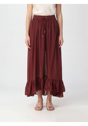ZIMMERMANN Aster High-Waisted Silk Midi Skirt with Ruffles